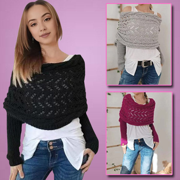 Warm Scarf with Sleeves - Cosy & Stylish