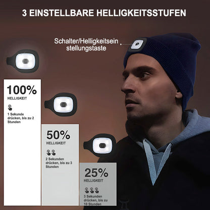 Comfortable Winter Hat with Integrated Led Light