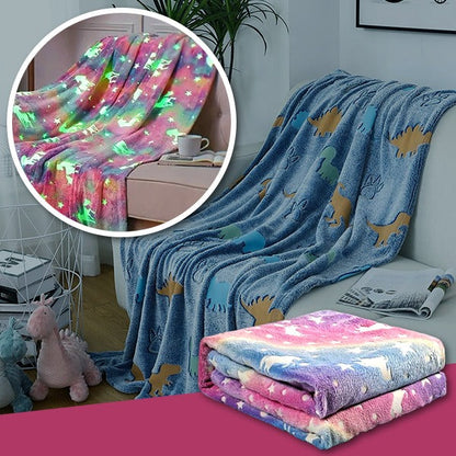 Luminous Blanket with Star Pattern