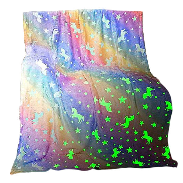 Luminous Blanket with Star Pattern