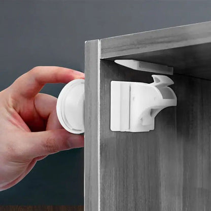 Childproof Cabinet Lock with Magnet (Set of 4)