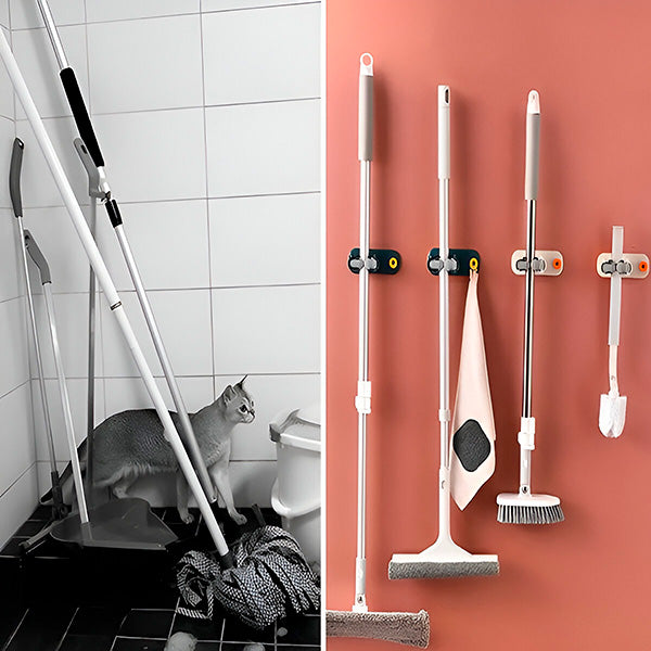 Wall Holder for Cleaning Utensils (3 Pieces)