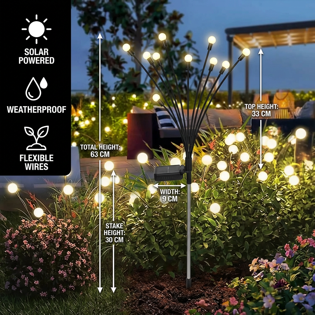 Solar Firefly Garden Lights