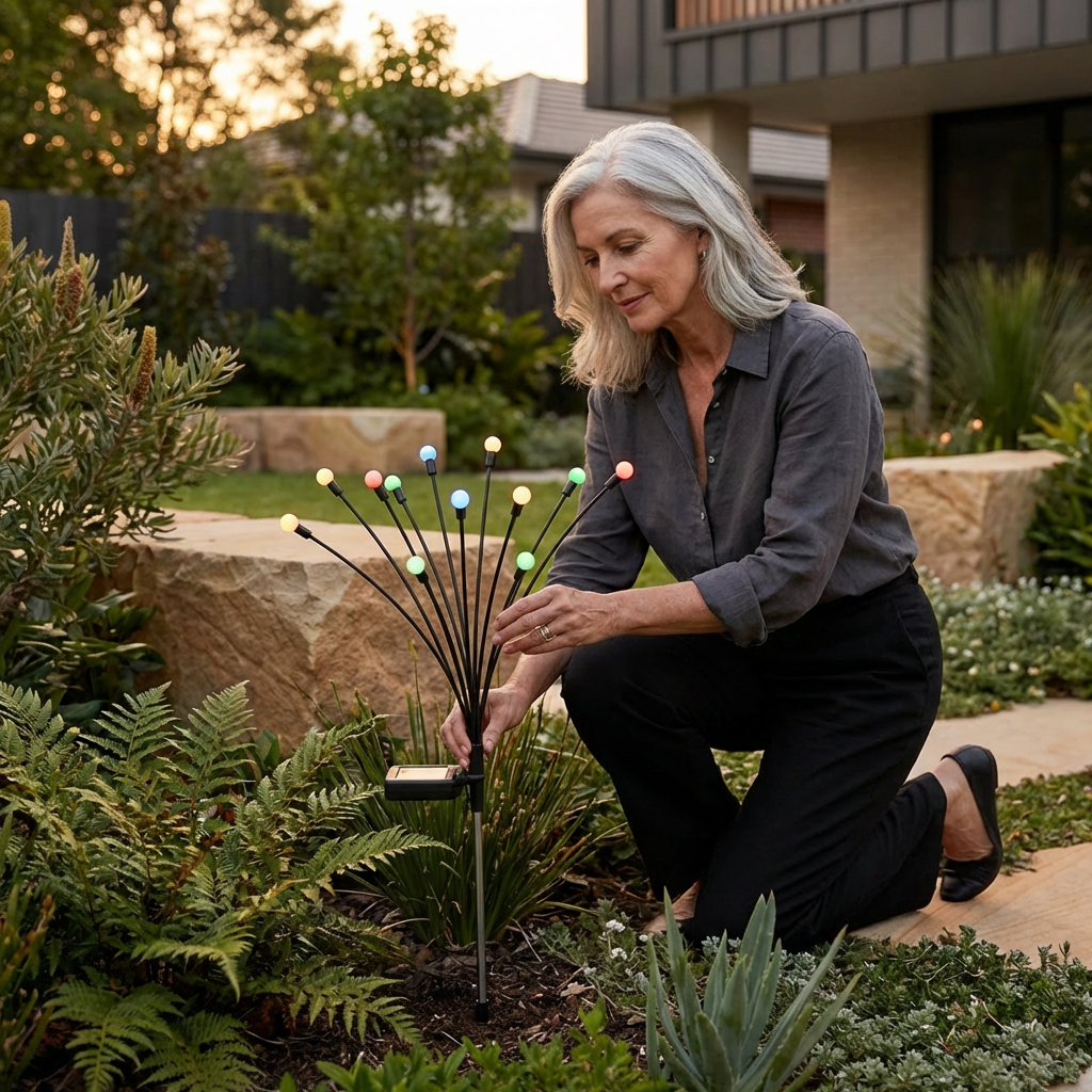 Solar Firefly Garden Lights