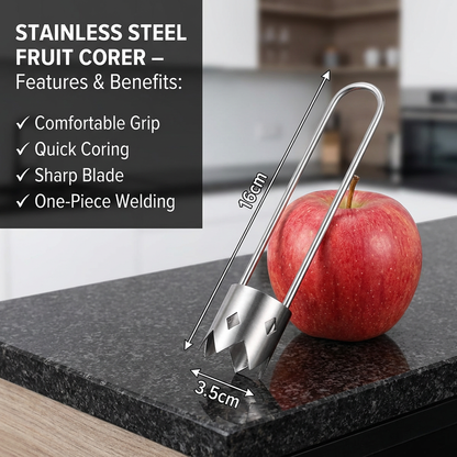 Stainless Steel Fruit Corer – Multifunctional Tool for Easily Removing Cores from Fruits & Vegetables