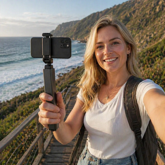 Travel Phone Holder – Foldable and Adjustable Stand for Comfortable Use On the Go