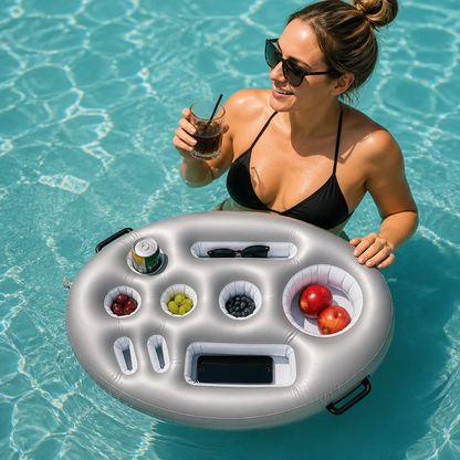 Inflatable Drink Holder – Multifunctional Tray for Drinks & Snacks