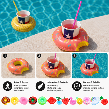 Floating Drink Holders – Practical Coasters for Pool & Beach