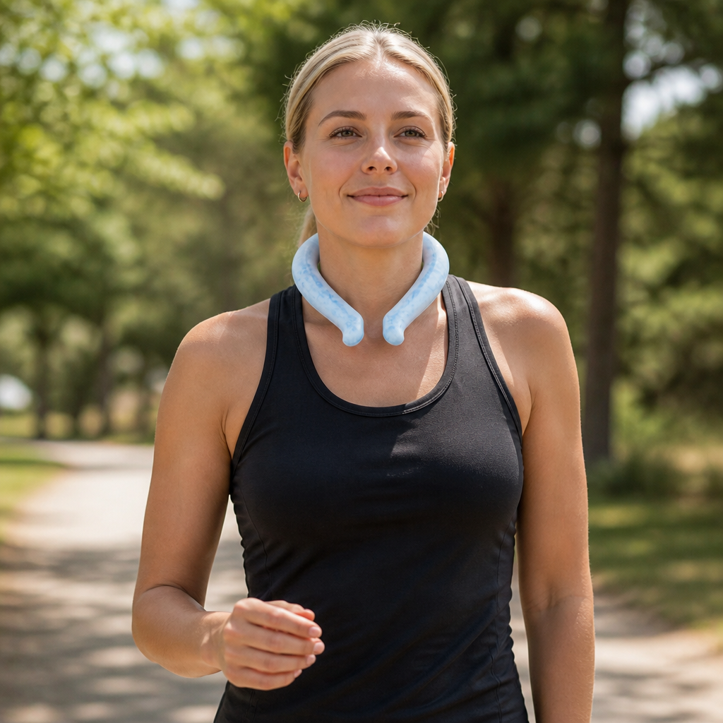 Self-Cooling Neckband – Reusable Cooling Band for Hot Days, Sports & Outdoor Use
