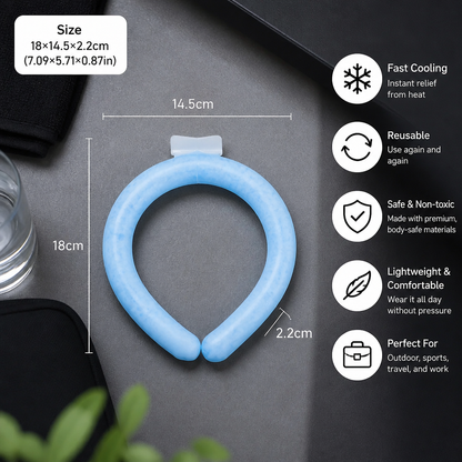 Self-Cooling Neckband – Reusable Cooling Band for Hot Days, Sports & Outdoor Use