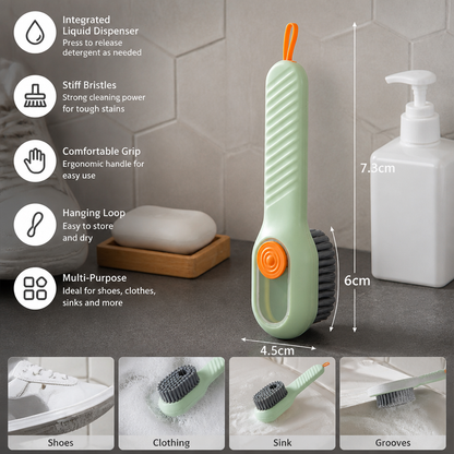 Multifunctional Cleaning Brush – With Integrated Liquid Dispenser for Versatile Applications