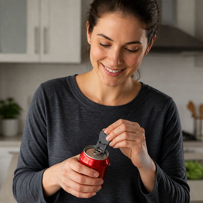 Compact Can Opener – Effortless Opening with Reliable and Dustproof Seal