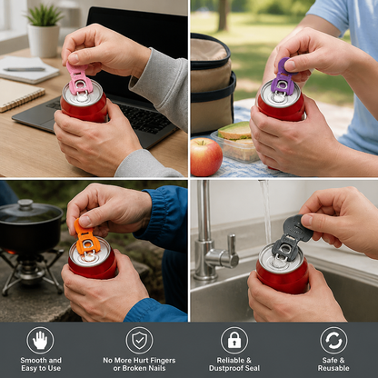 Compact Can Opener – Effortless Opening with Reliable and Dustproof Seal