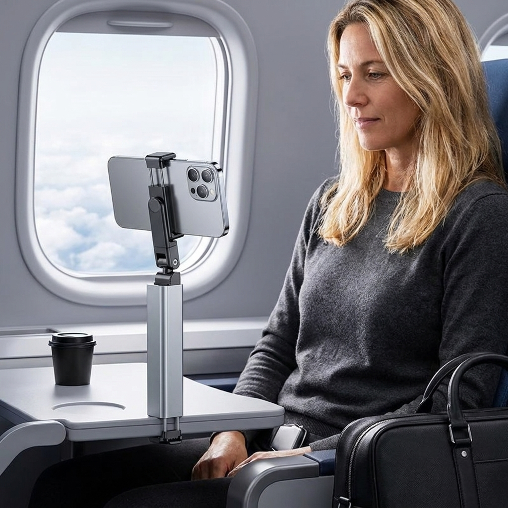 Travel Phone Holder – Foldable and Adjustable Stand for Comfortable Use On the Go
