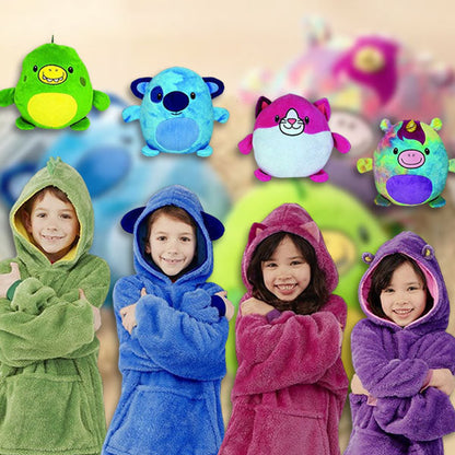 Transformation Cushion with Hoodie & Toy