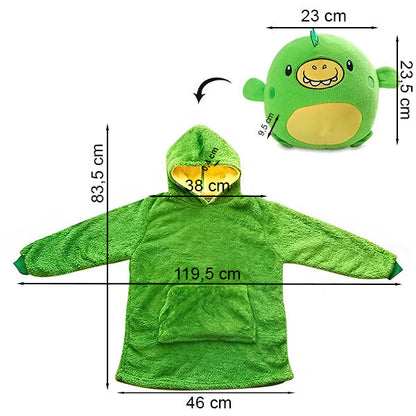 Transformation Cushion with Hoodie & Toy