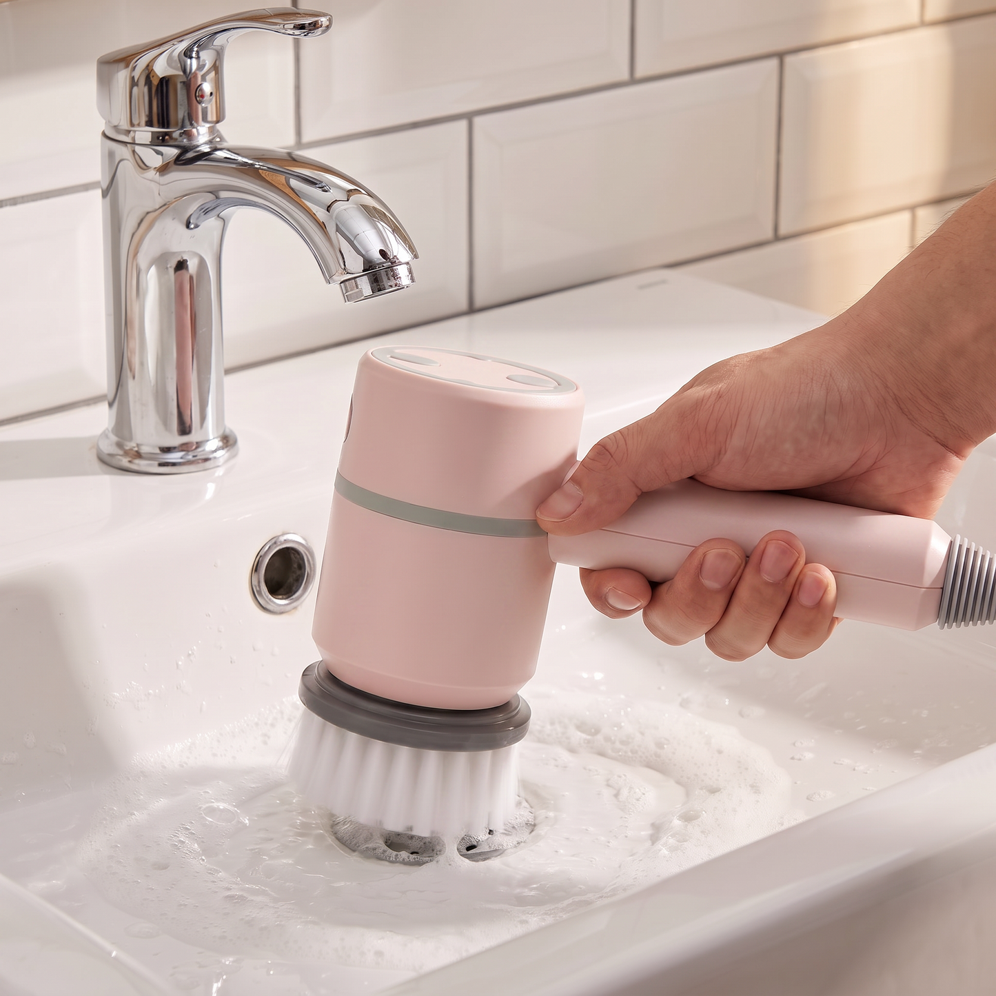 3-in-1 Electric Spin Scrubber – Powerful Cordless Cleaning Brush