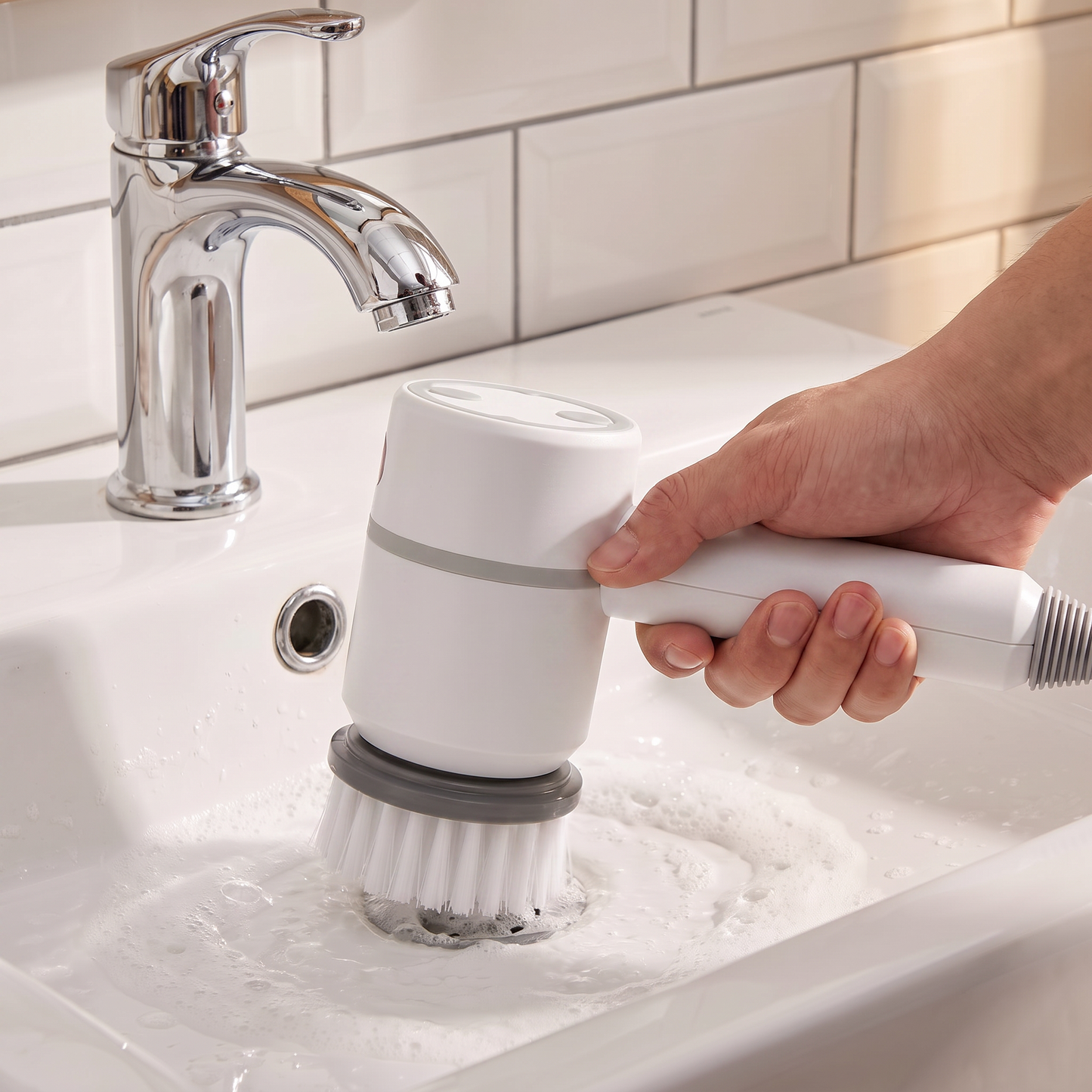 3-in-1 Electric Spin Scrubber – Powerful Cordless Cleaning Brush