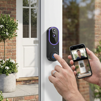 Wireless Smart Video Doorbell Camera – HD Security with Two-Way Talk & Motion Alerts