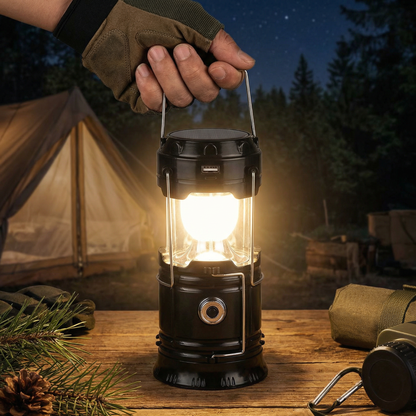 Rechargeable Solar Lantern with USB – Portable LED Light for Outdoor and Emergencies