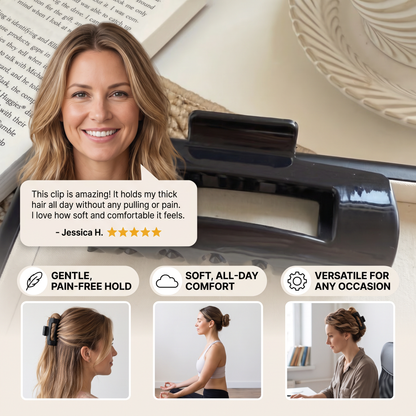 Soft Silicone Hair Claw – Gentle Hold & All-Day Comfort