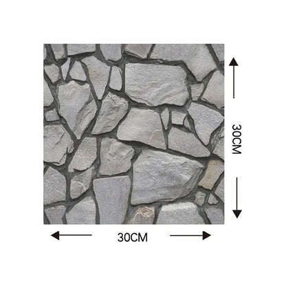 3d Rock Wall Stickers (10 Pieces)
