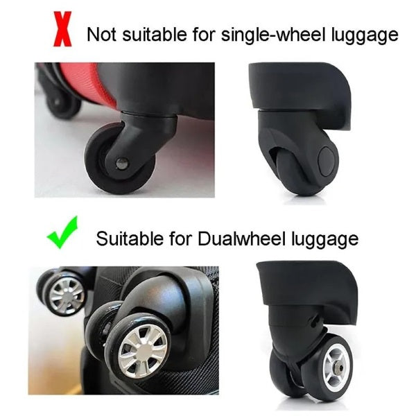 Protective Caps for Suitcase Castors (8 Pcs)