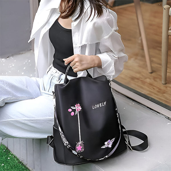 Fashionable Women's Backpack with Variable Carrying Options