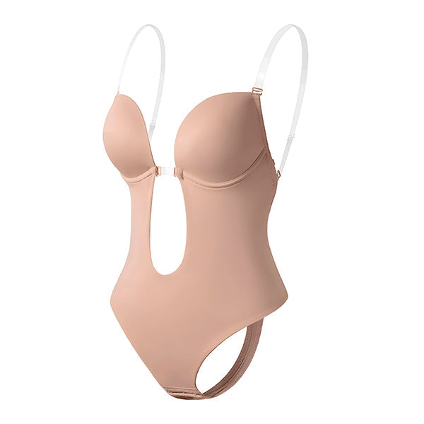 Figure - Hugging Bodysuit with an Open Back