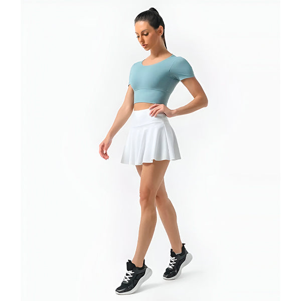 Sporty Skirt with Integrated Trousers