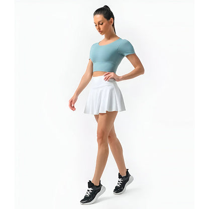 Sporty Skirt with Integrated Trousers