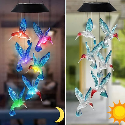 Solar - Powered Wind Chimes with Colour Change