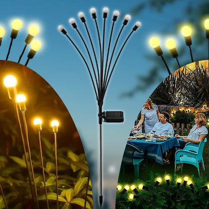 Solar Garden Light with 6 Light Bulbs