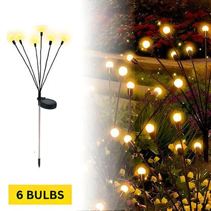Solar Garden Light with 6 Light Bulbs