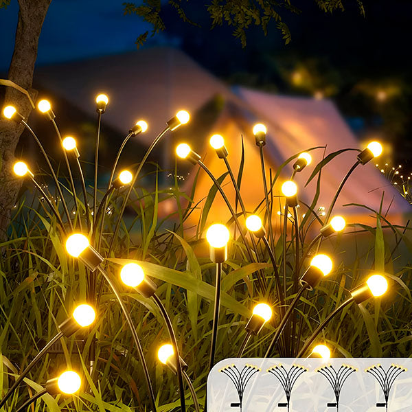 Solar Garden Light with 6 Light Bulbs