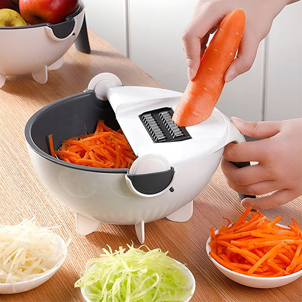 9 - In-1 Vegetable Chopper with Drip Sieve