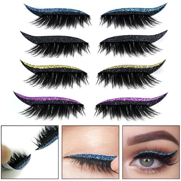 Eyeliner & Eyelashes in One - Reusable (4 Pcs.)