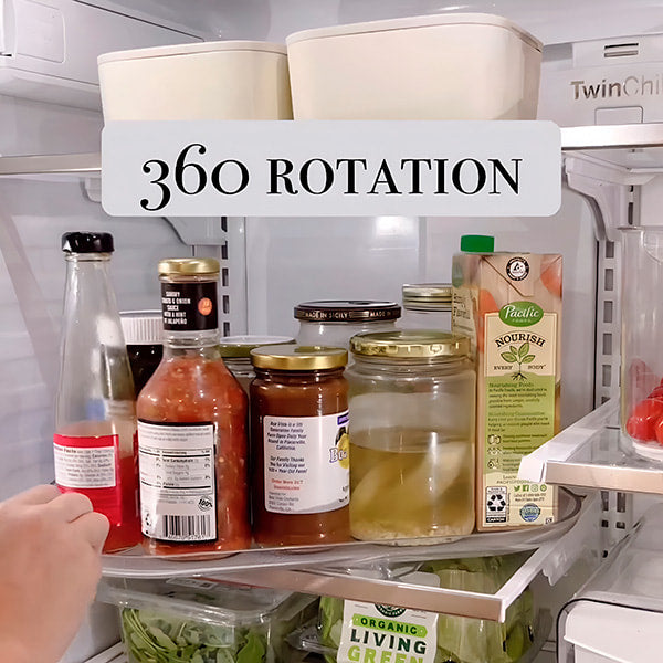 Practical Rotating Container for the Refrigerator
