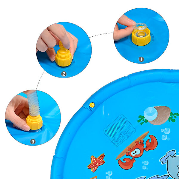 Water Play Mat with Sprinkler Function