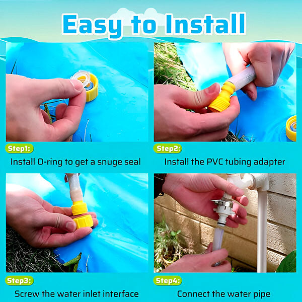 Water Play Mat with Sprinkler Function
