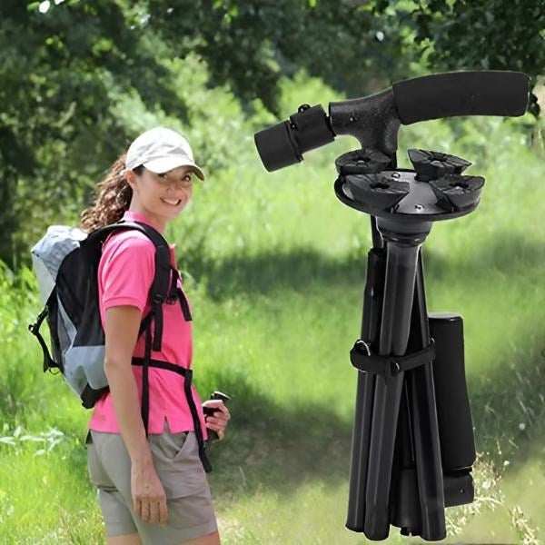 Foldable Walking Stick with Led Light