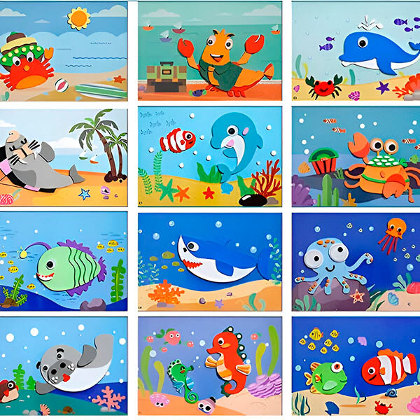 3d Wall Stickers Made From Eva Foam (Set of 12)