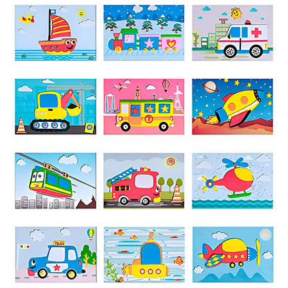 3d Wall Stickers Made From Eva Foam (Set of 12)