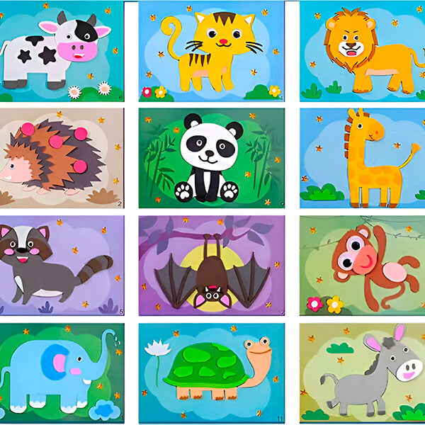 3d Wall Stickers Made From Eva Foam (Set of 12)