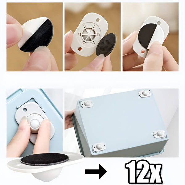 Self - Adhesive 360 ° Rollers (12 Pieces)