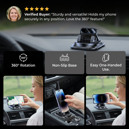 Car Phone Holder – Non-Slip Smartphone Mount for Dashboard & Center Console