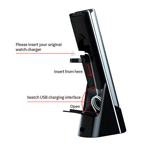 Universal 3 - In-1 Charging Station for Wireless Charging