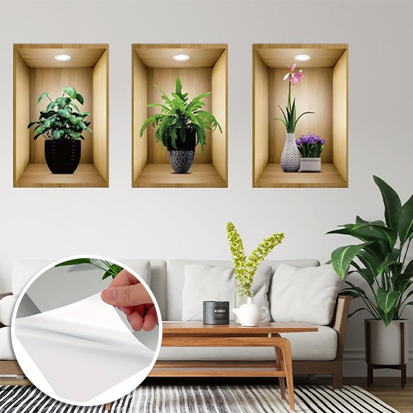 3d Wall Design to Stick on (3 Pieces)