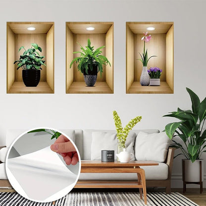 3d Wall Design to Stick on (3 Pieces)