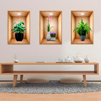 3d Wall Design to Stick on (3 Pieces)